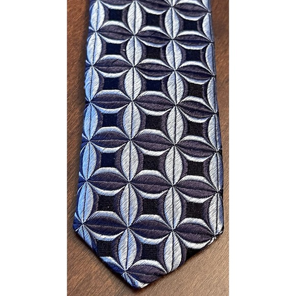 Pronto Uomo, Blue, 100% Silk, Men’s Neck Tie, Made In Italy - Picture 6 of 9